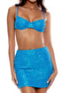 Luli Fama Chasing Stars Sequins Mini Skirt